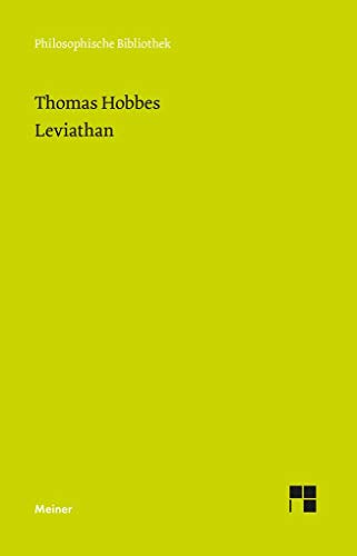 Leviathan (Philosophische Bibliothek) von Meiner Felix Verlag GmbH